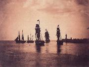 Gustave Le Gray Ship leaving  Harbor oil on canvas